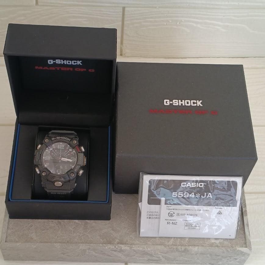 Casio G SHOCK Mudmaster GG B100 box and manual carbon core