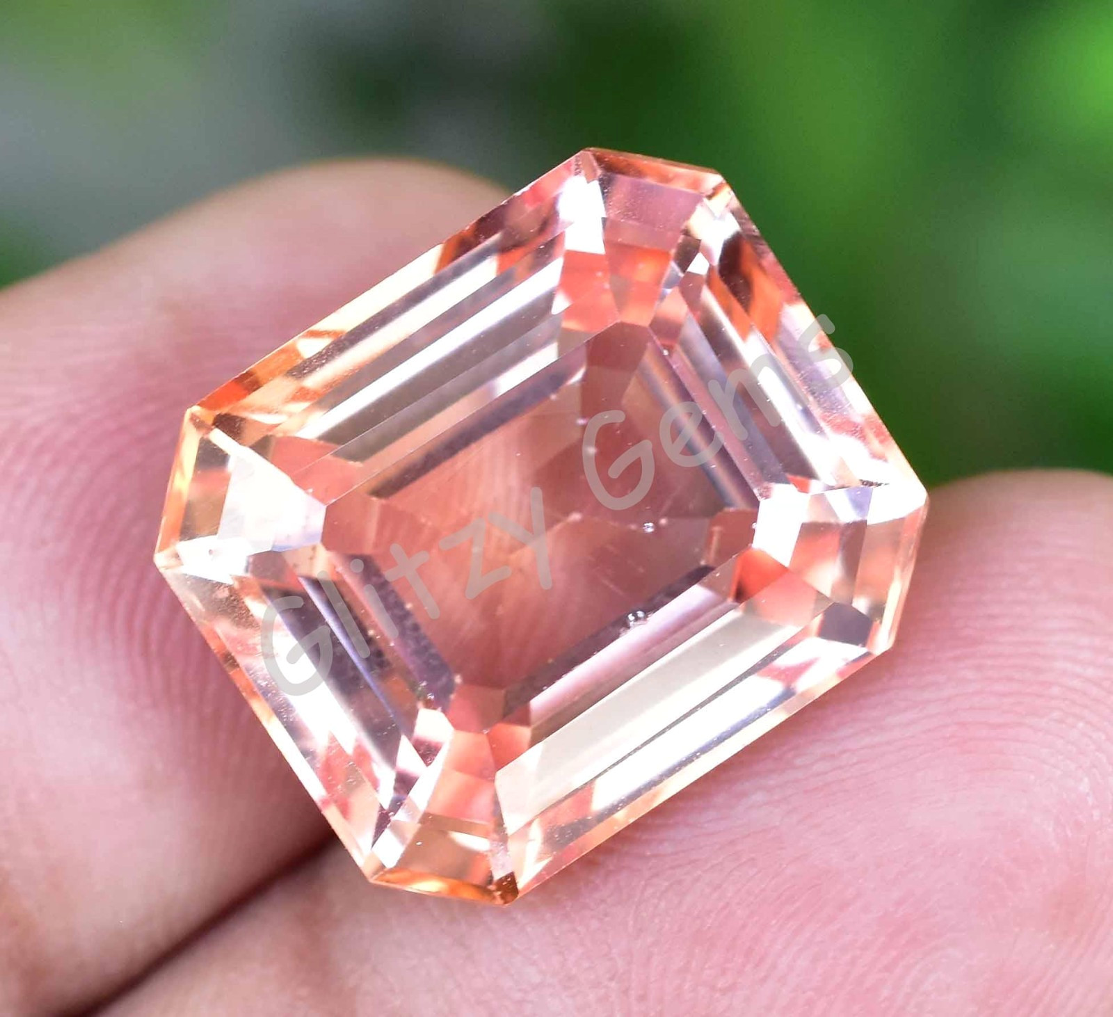 Natural 21.25 Ct GIGANTIC Padparadscha Sapphire Emerald Certified Loose Gemstone