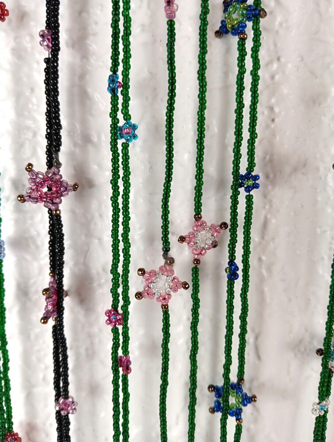 Lot of 15 Multi Colored Dainty Seed Bead Necklaces Stars & Flowers 18″ to 29″ L