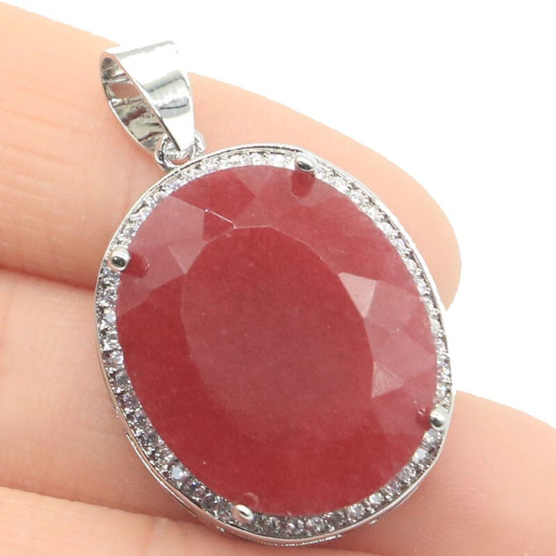 Buy 2 Get 1 Free Big Alexandrite Topaz Tanzanite Peridot TourmalinSilver Pendant