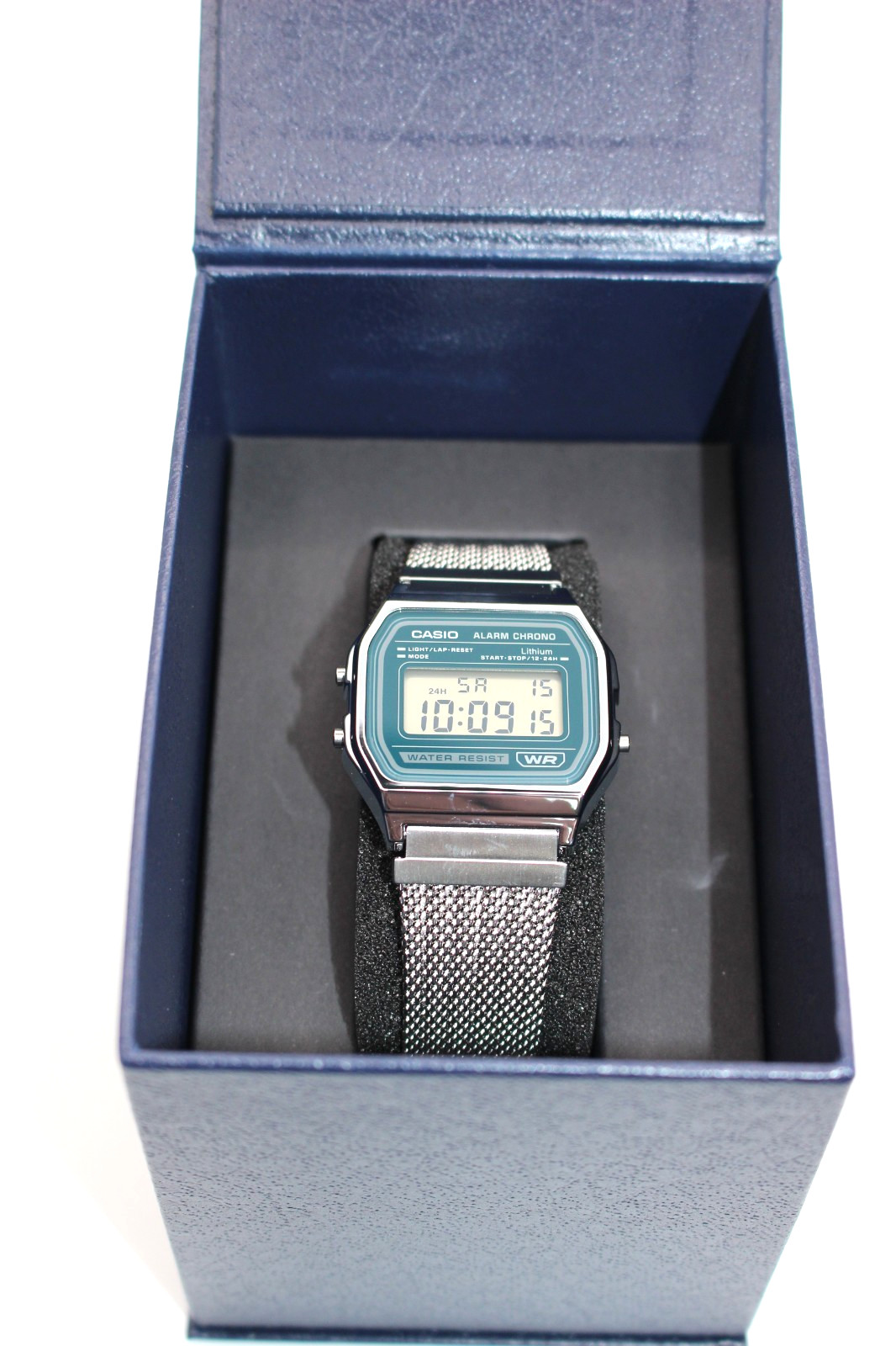 CASIO CLASSIC Series A158WEM-3JF Digital Unisex Green Dial Stainless Steel Resin