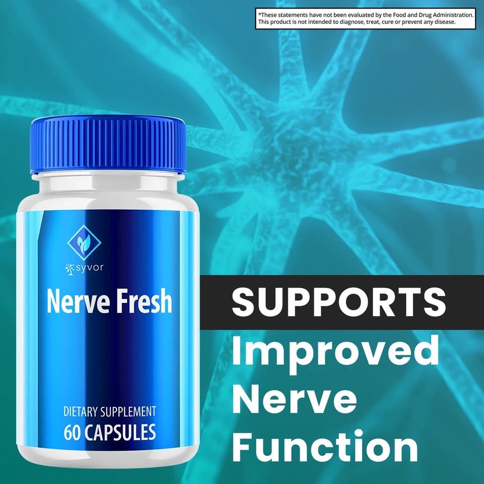 Nerve Fresh Advanced Nerve Support Formula Maximum Strength Vitamin 120 Capsules