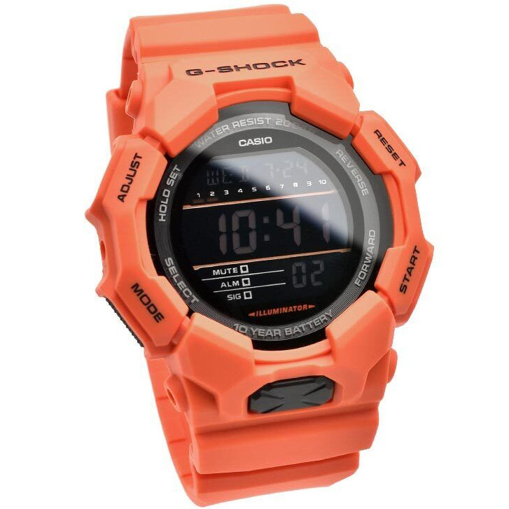 CASIO G-SHOCK GD-010-4JF Big Case 10 Year Battery Digital Watch Orange 51.9mm