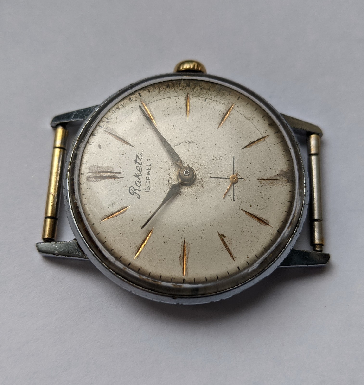 Rare Vintage Soviet Watch RAKETA 16 ruby jewels made in the USSR 1960s
