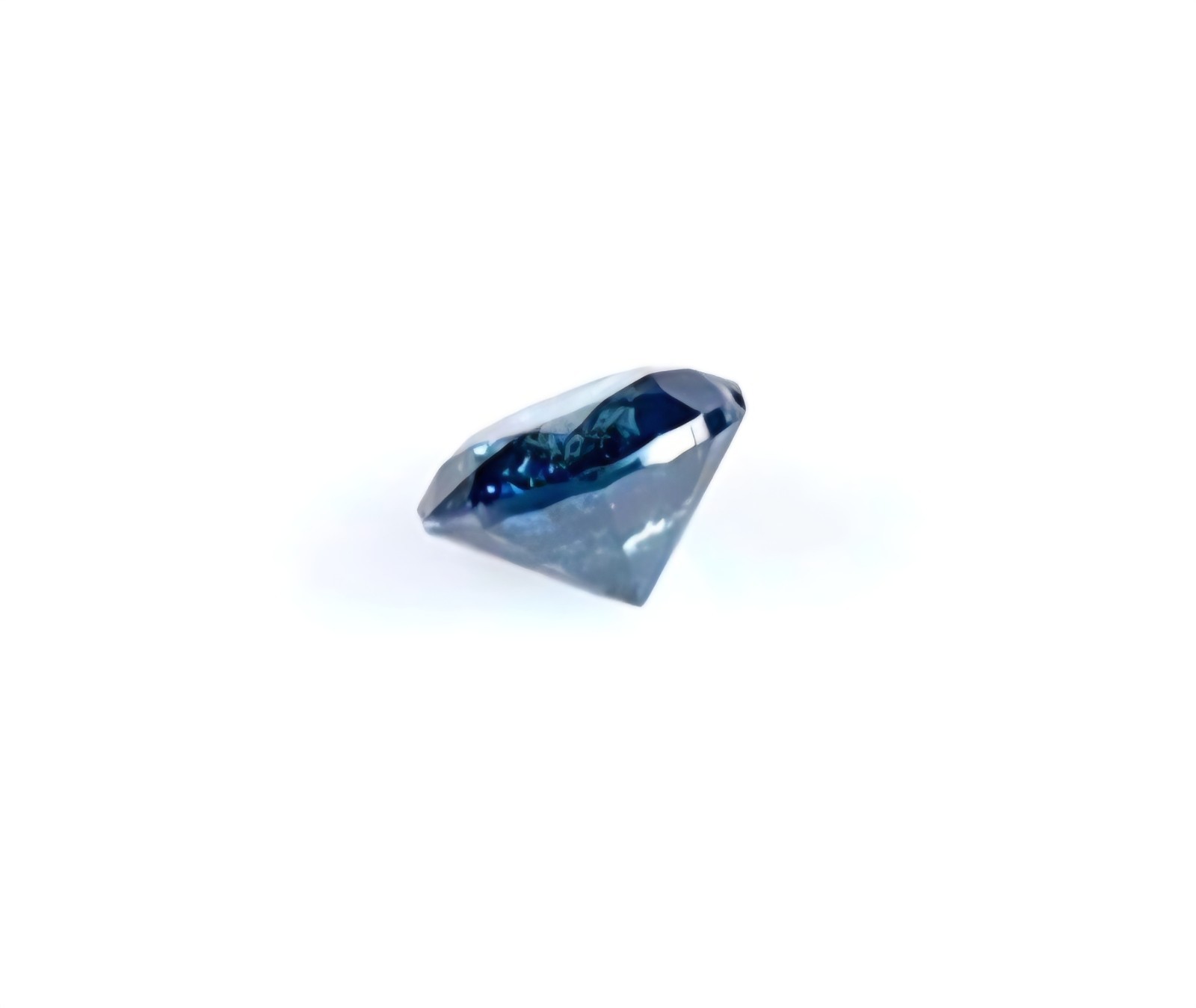 1.10ct Fancy Vivid BLUE DIAMOND Color Clarity I2 Top Spectacular Galaxy Pattern