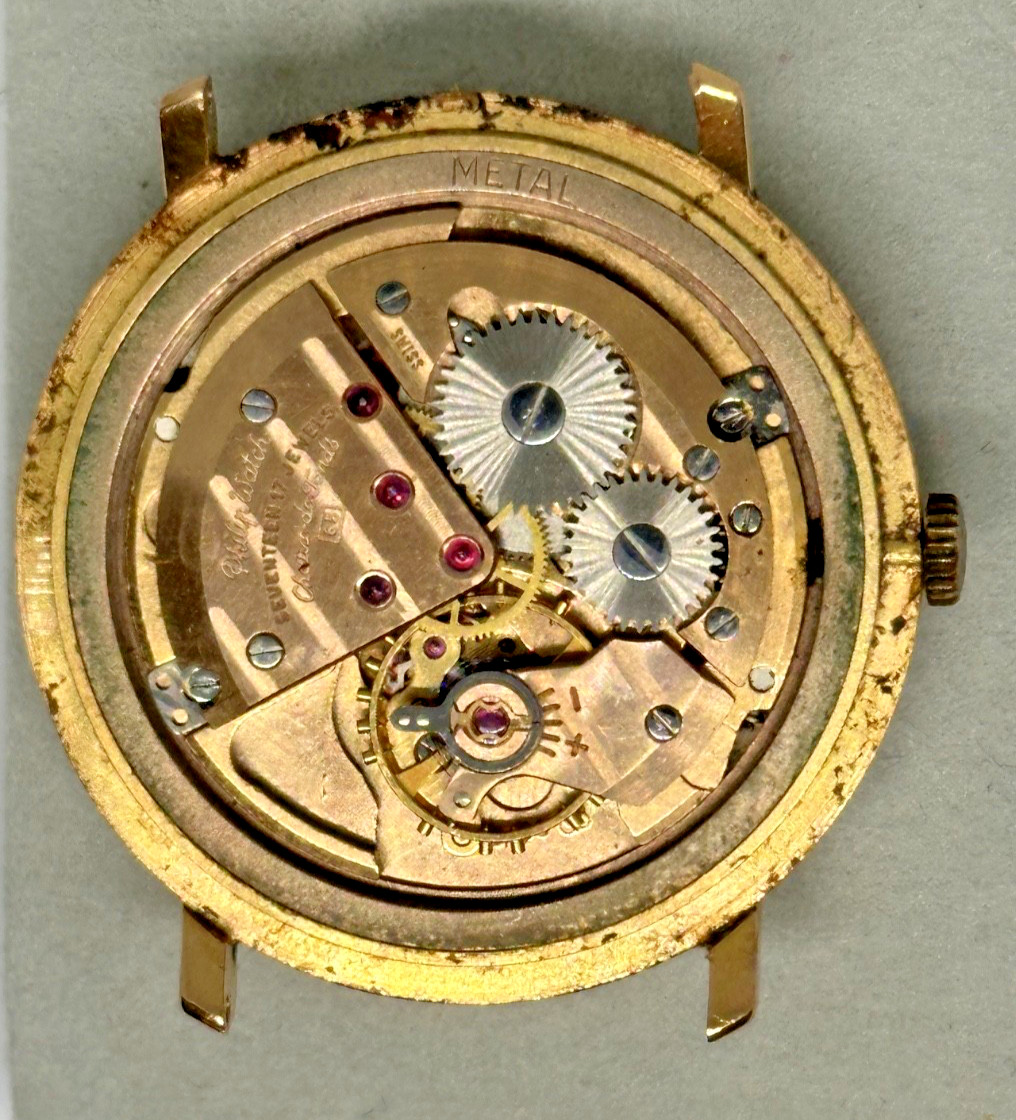 Vintage Philip Watch 18K Solid Gold 750 Mechanical – Cal. ETA – For Restoration