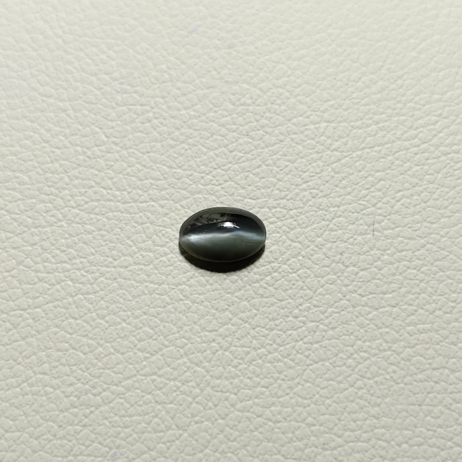 0.35 Ct Natural Alexandrite Cats Eye Loose Gemstone 5.4×3.6 Cab Oval Grey A-1316