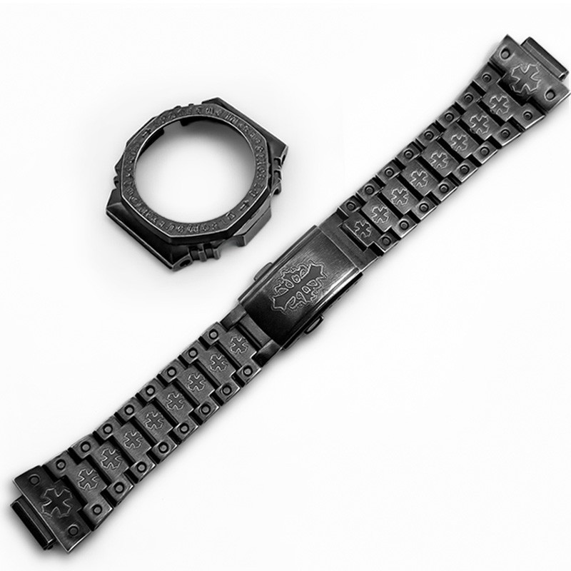 Stainless Steel Case Band Mod Kit Replacement For Casio G-Shock GA2100 GA2110