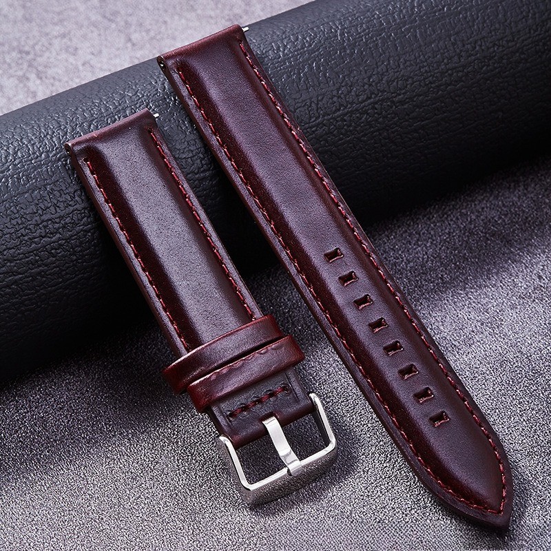 Quality Genuine Leather Watch Strap Fashionable Universal Band 18 20 22 24 26mm