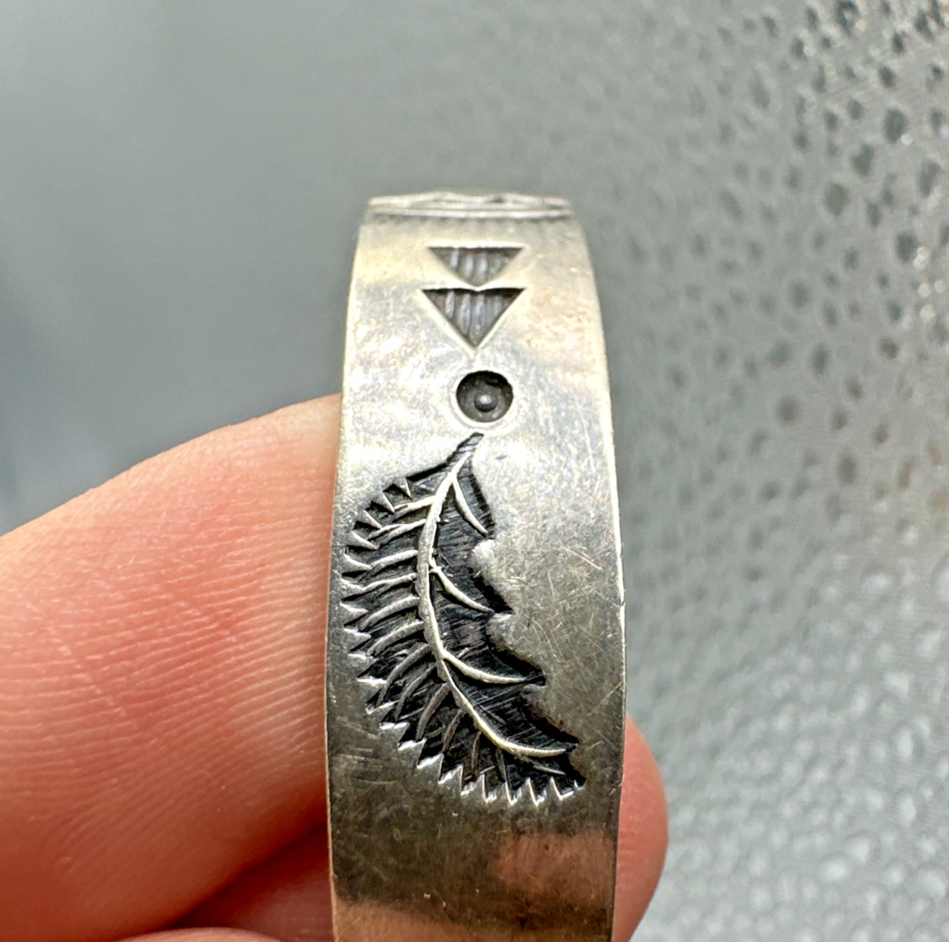 Vtg Gene Gibson Navajo Sterling Silver Turquoise Native American Cuff Bracelet