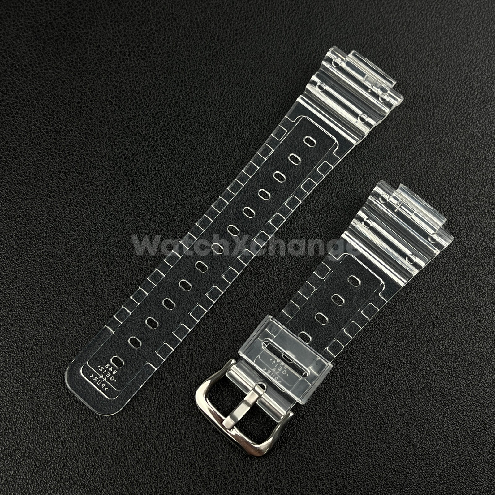 Clear Watch Strap For G-SHOCK Replacement Rubber Band CASIO GA2100 GA2110 16mm