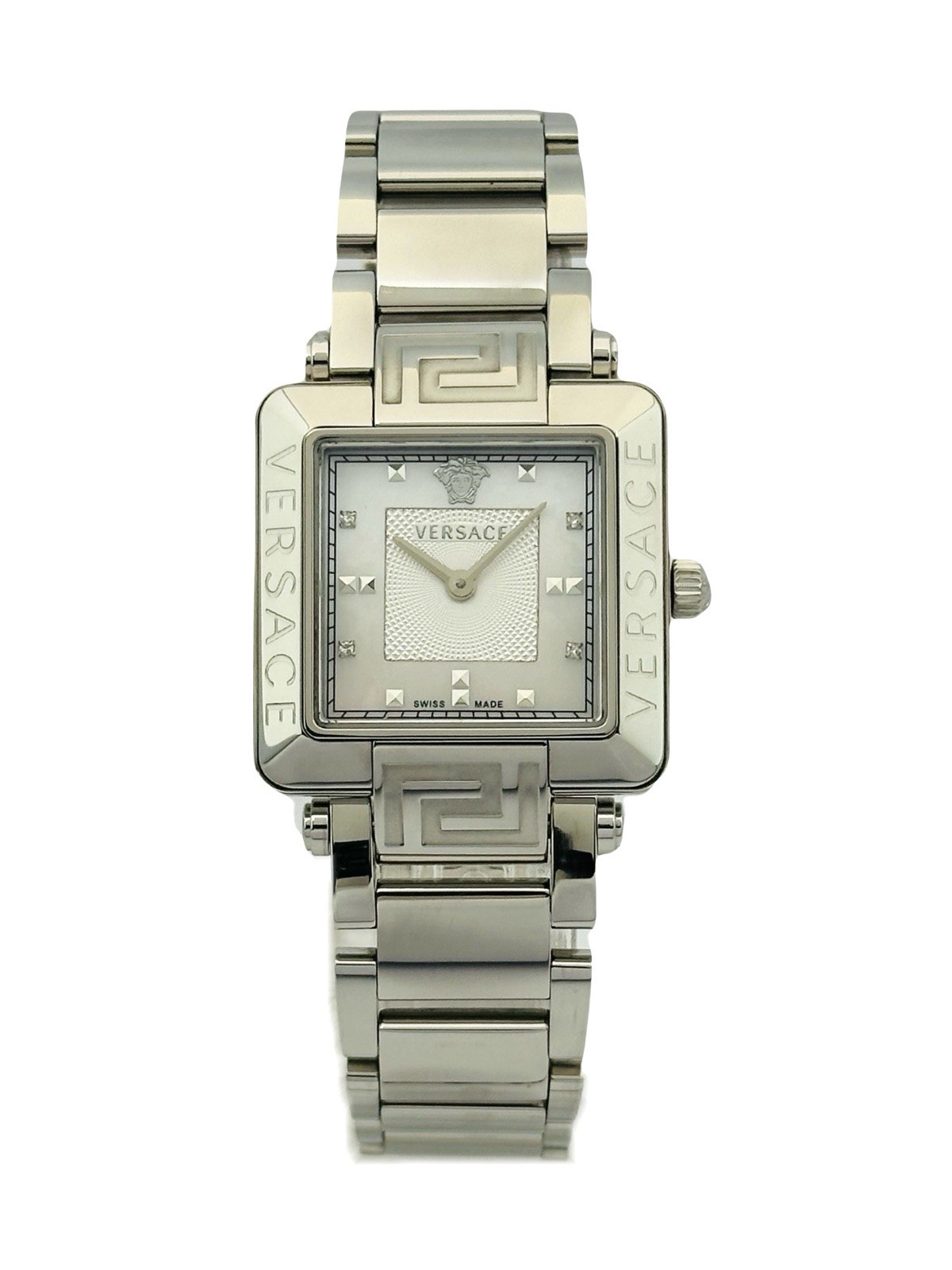 Versace Women’s 88Q99SD497S099 Rêve Carré Diamonds Stainless Steel Watch 88Q