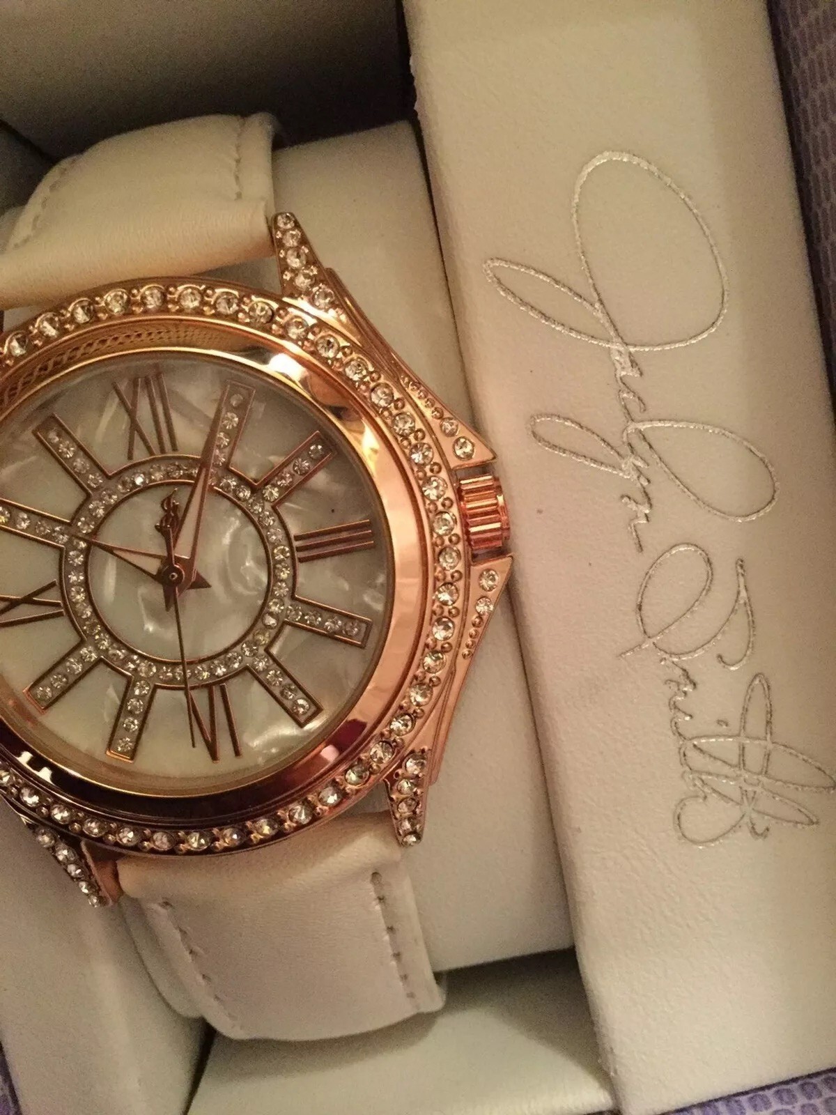 Jaclyn Smith Watch Gold Color NWTO