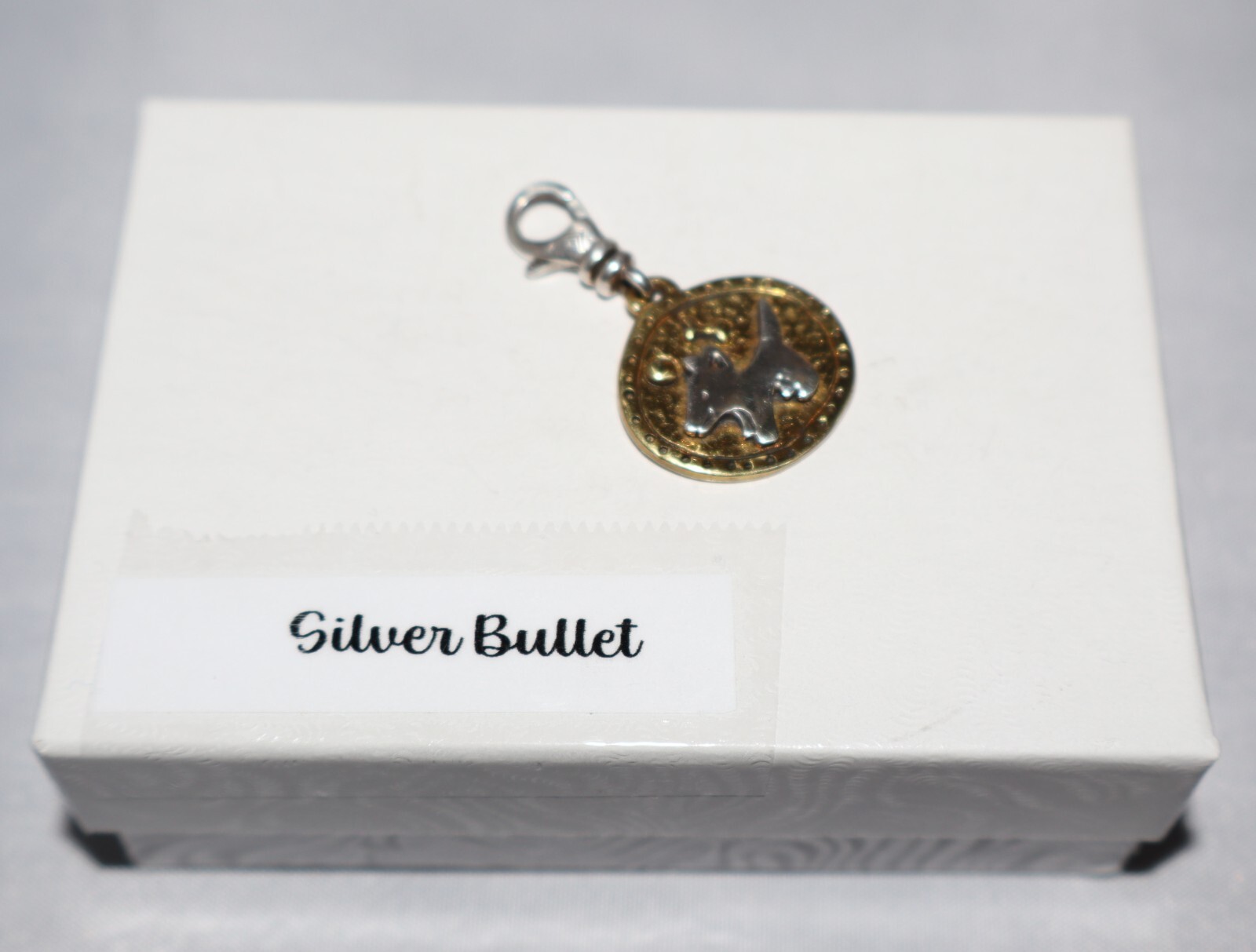 Silpada Sterling Silver & Brass “My Best Friend” Clip-On Puppy Charm C2542