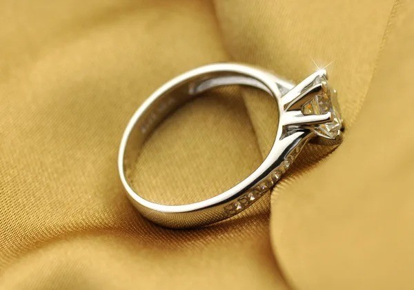 Sterling Silver 6-Prong CZ Solitaire Ring for Women Wedding Promise 925