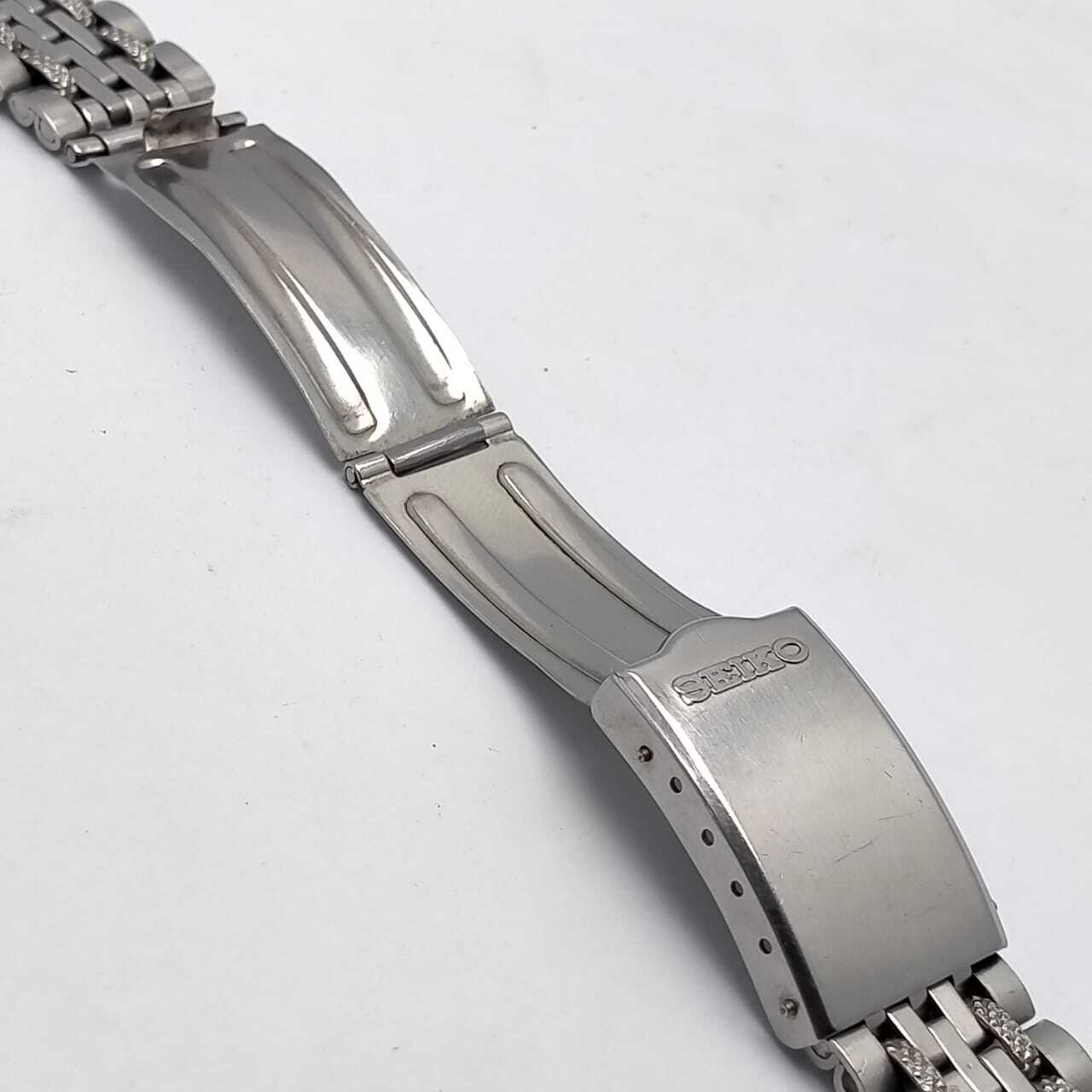 Adjustable 16 mm To 22 mm Seiko Rail Road Stainless Steel Vintage Watch Bracelet