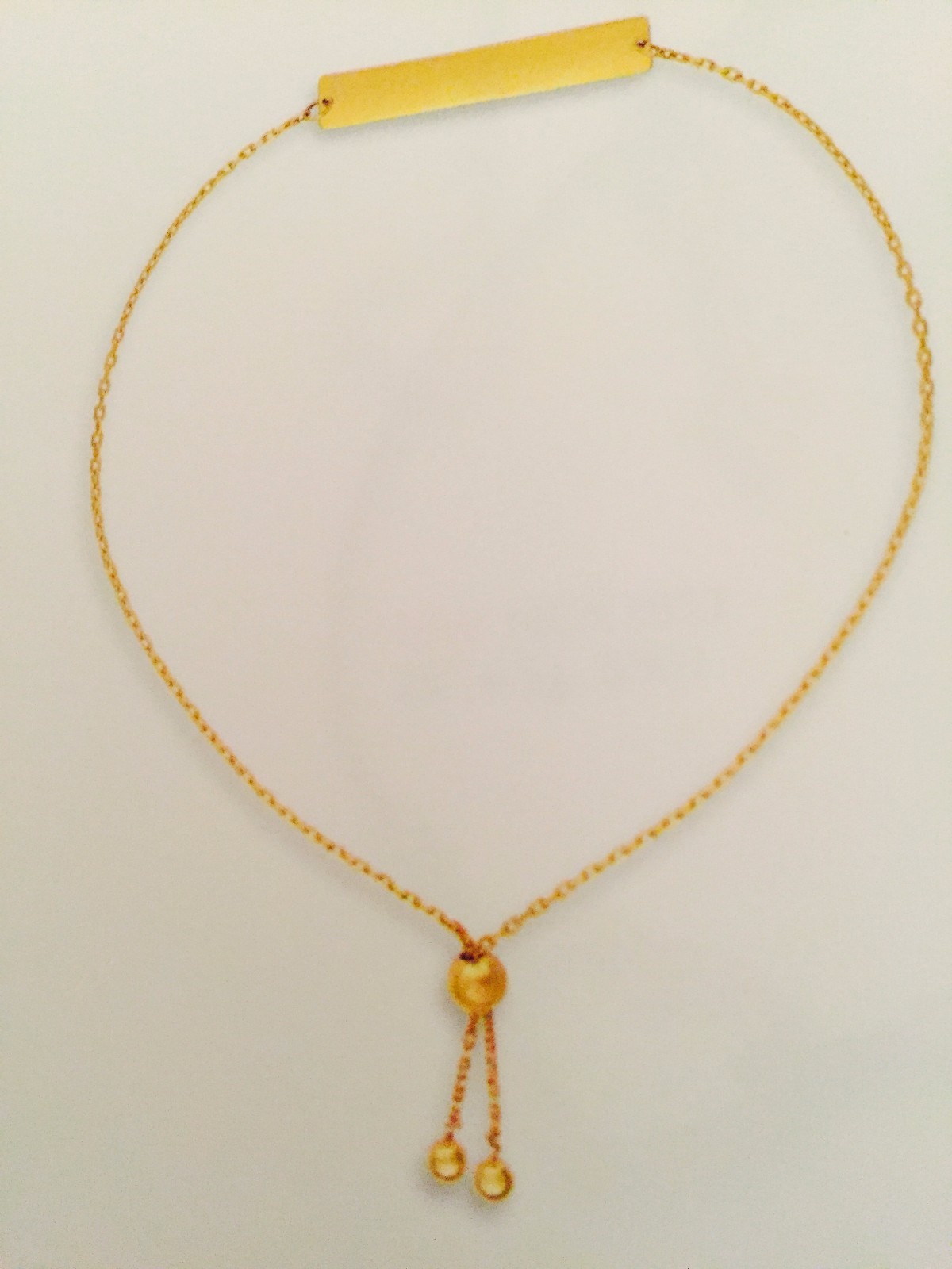 14kt Yellow Gold 9.25″ Friendship Bolo Bracelet with Adjustable DrawString Clasp
