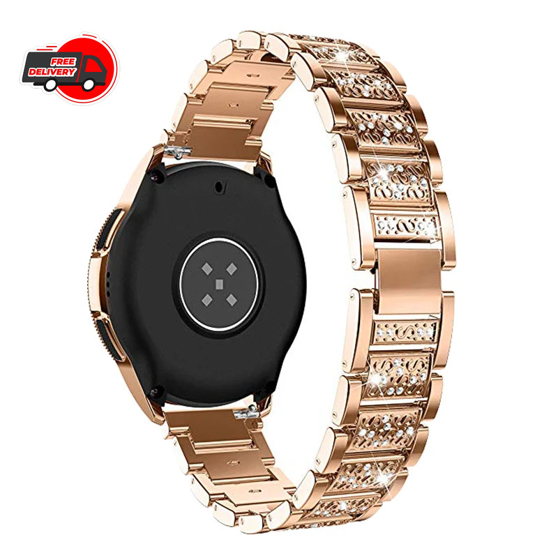 20mm 22mm Bling Diamond Watch Band Quick Release Metal Bracelet Stainless steel