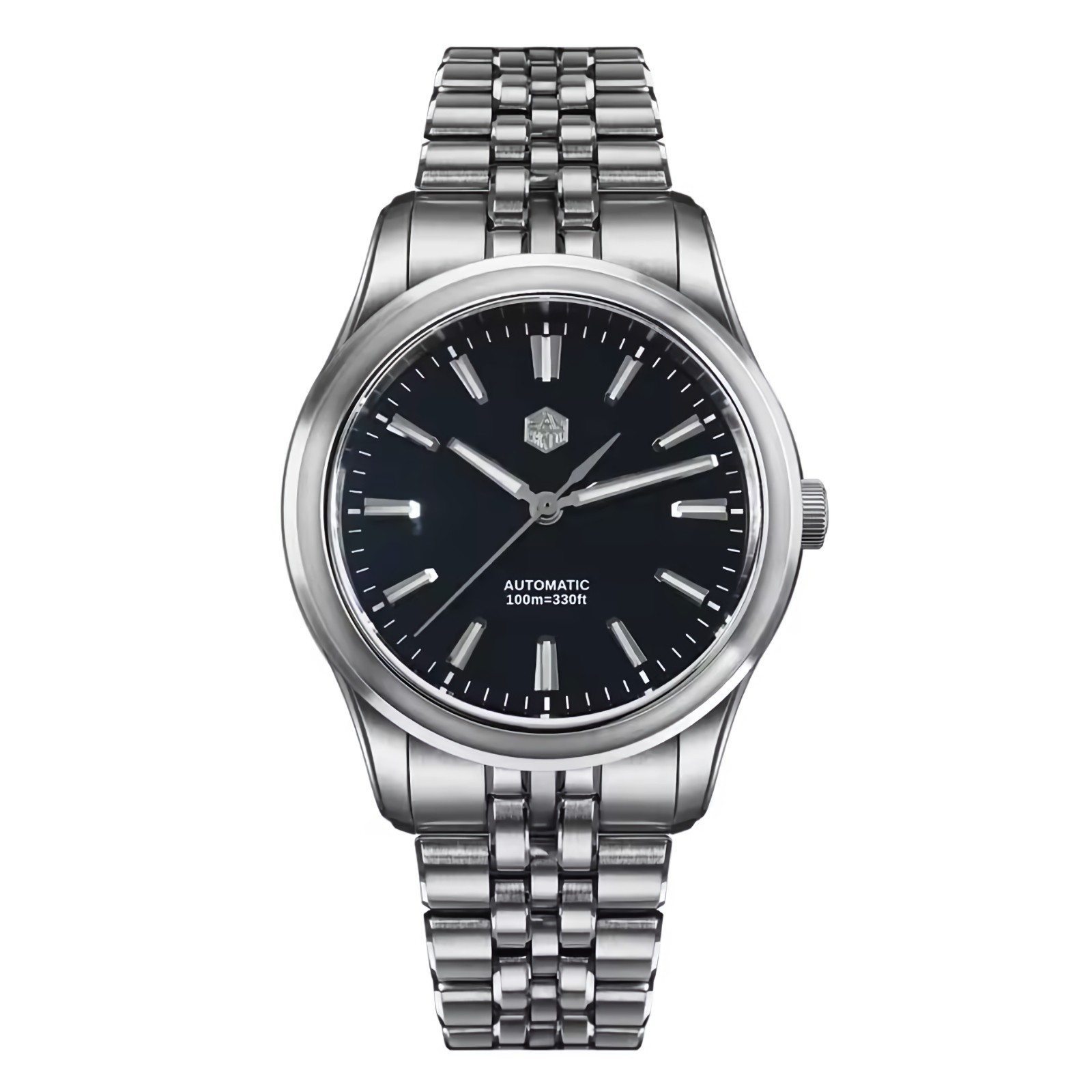 SAN MARTIN SN0144-CG7 Miyota 90S5 Automatic Enamel Dial 39mm 100M Men Gada Watch