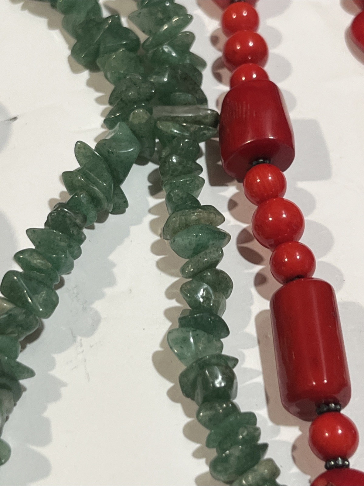 Beads And Stone Jewelry Mix Lot Multicolors Size Vintage & Modern
