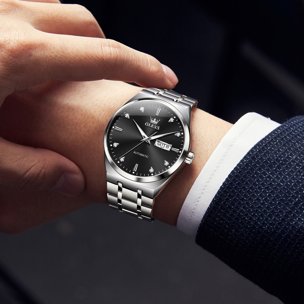 OLEVS 9811 Stainless Steel Luminous Male Luxury Men’s Automatic Mechanical Watch