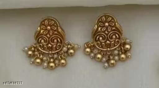 Gold Plated Necklace and earrings set| Traditional Jewellery GHUNGROO PIPE set