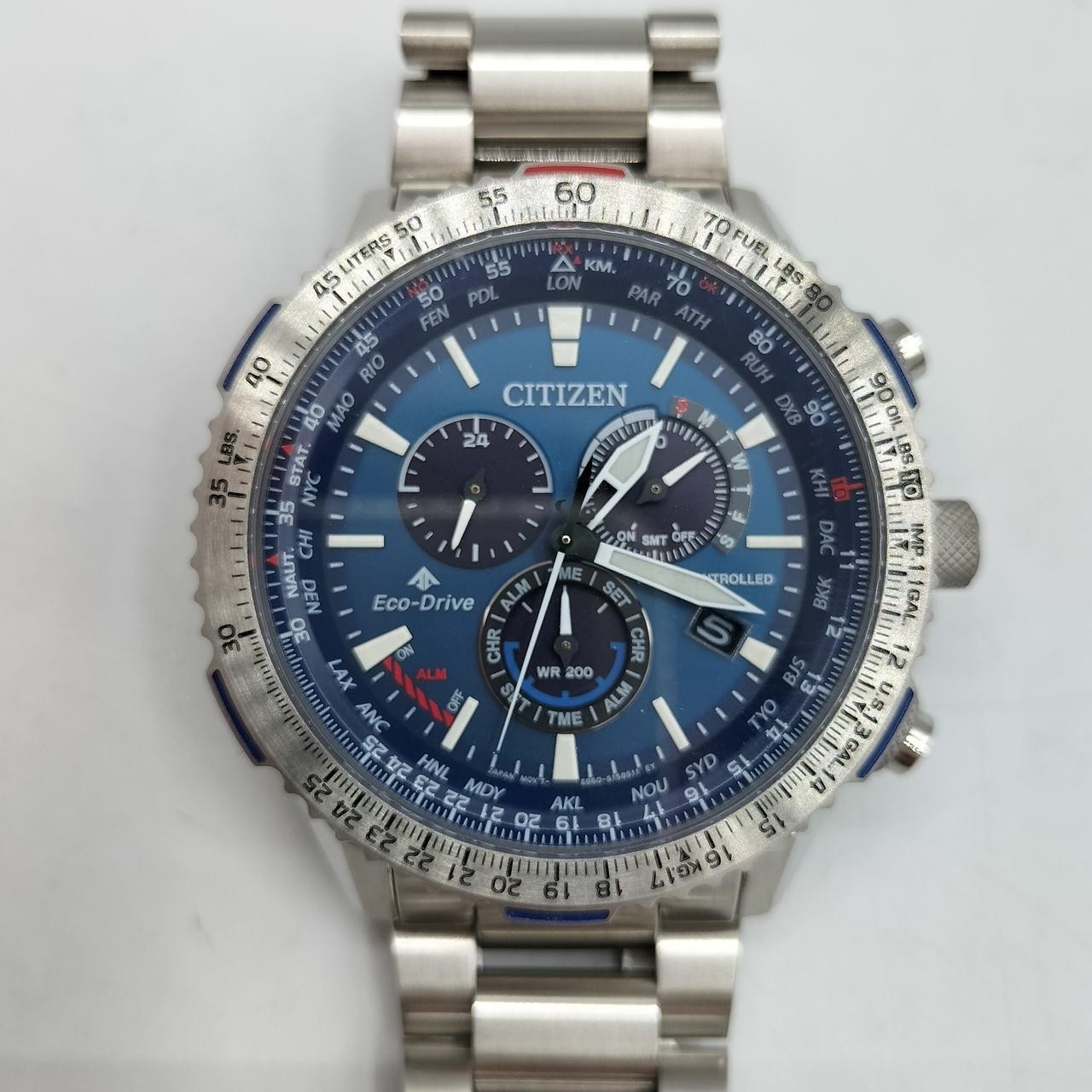 CITIZEN E660-S115469 Eco-Drive Radio Watch Wristwatch Works Men 3227
