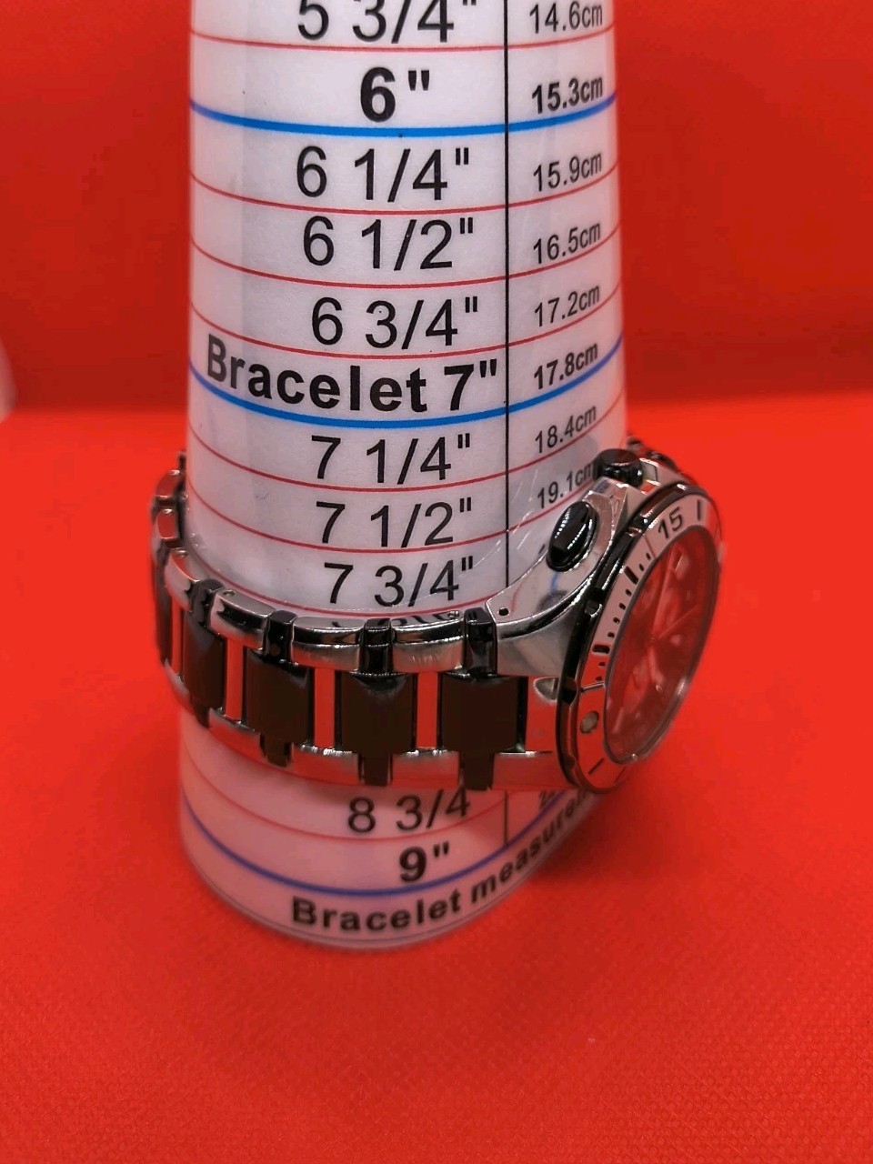 Bulova Marine Star Chronograph Wrist Watch C975505 Stainless Steel Black 2 tone