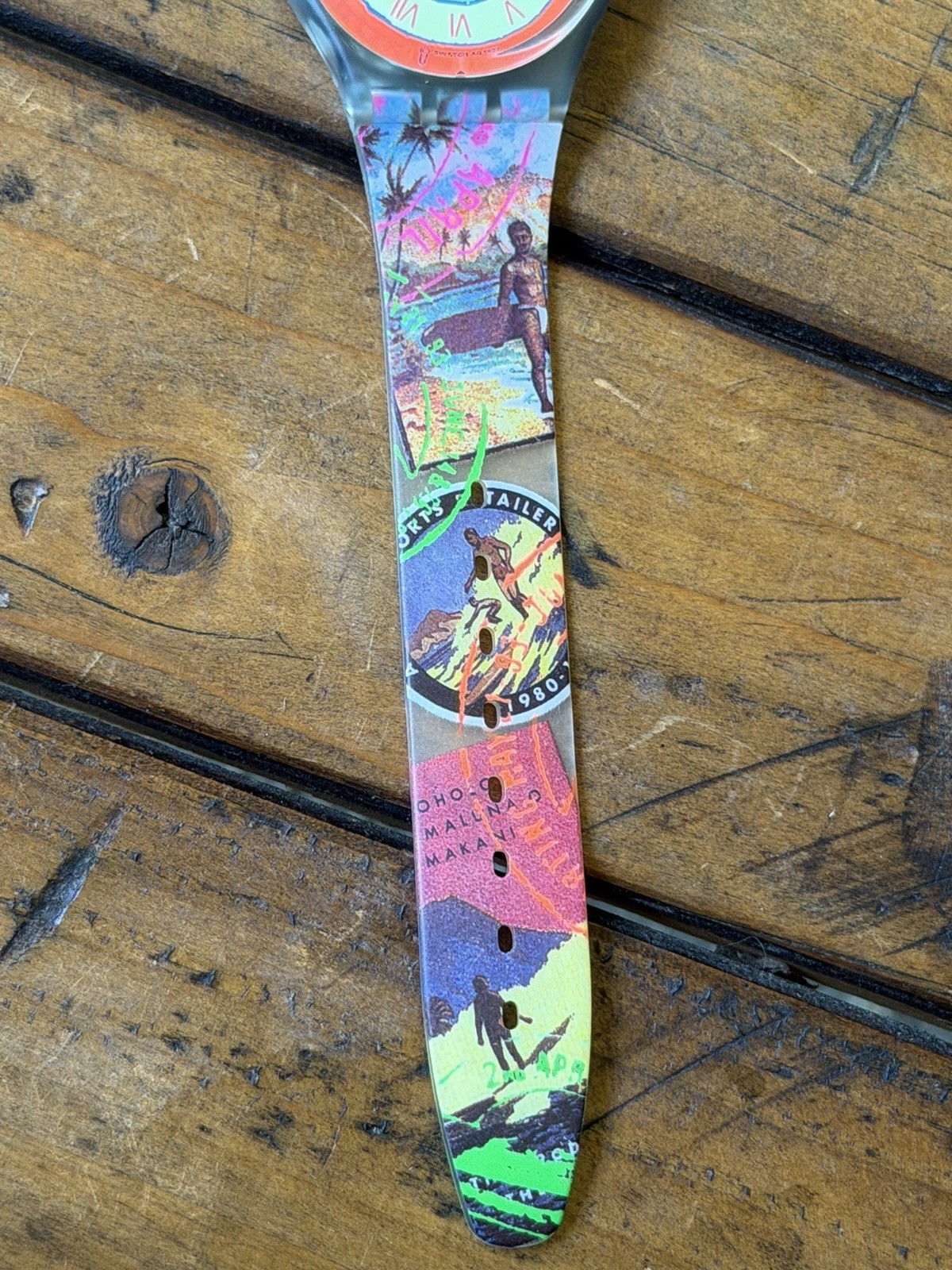 NWT NOS VTG 1993 Swatch “Postcards” GN127