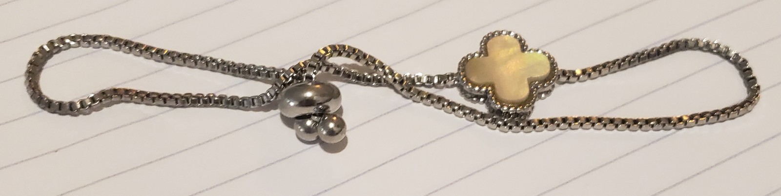 14 Karat Gold Filled One Station Clover Bracelet Box Chain My Personal Fave