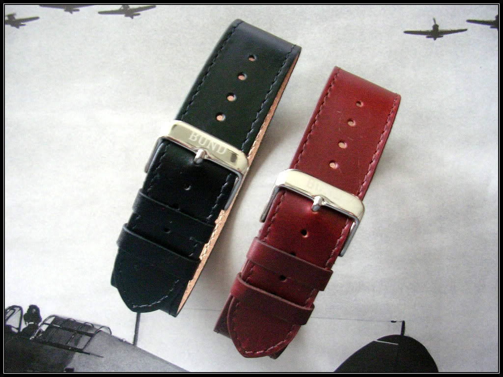 16mm Brown NATO 1pc. Bomber Pilot RAF Bund Oily XL watchstrap IW SUISSE 18 20 22