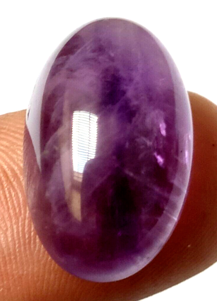 AAA+ Natural Purple Amethyst 20.15 Ct. Oval Cabochon Loose Gemstone Gift 4 Women