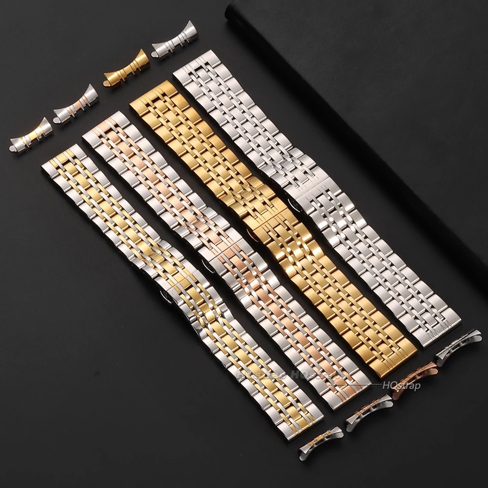 Stainless Steel Watch Band 18mm 20mm 22mm Metal Strap Universal Replacement