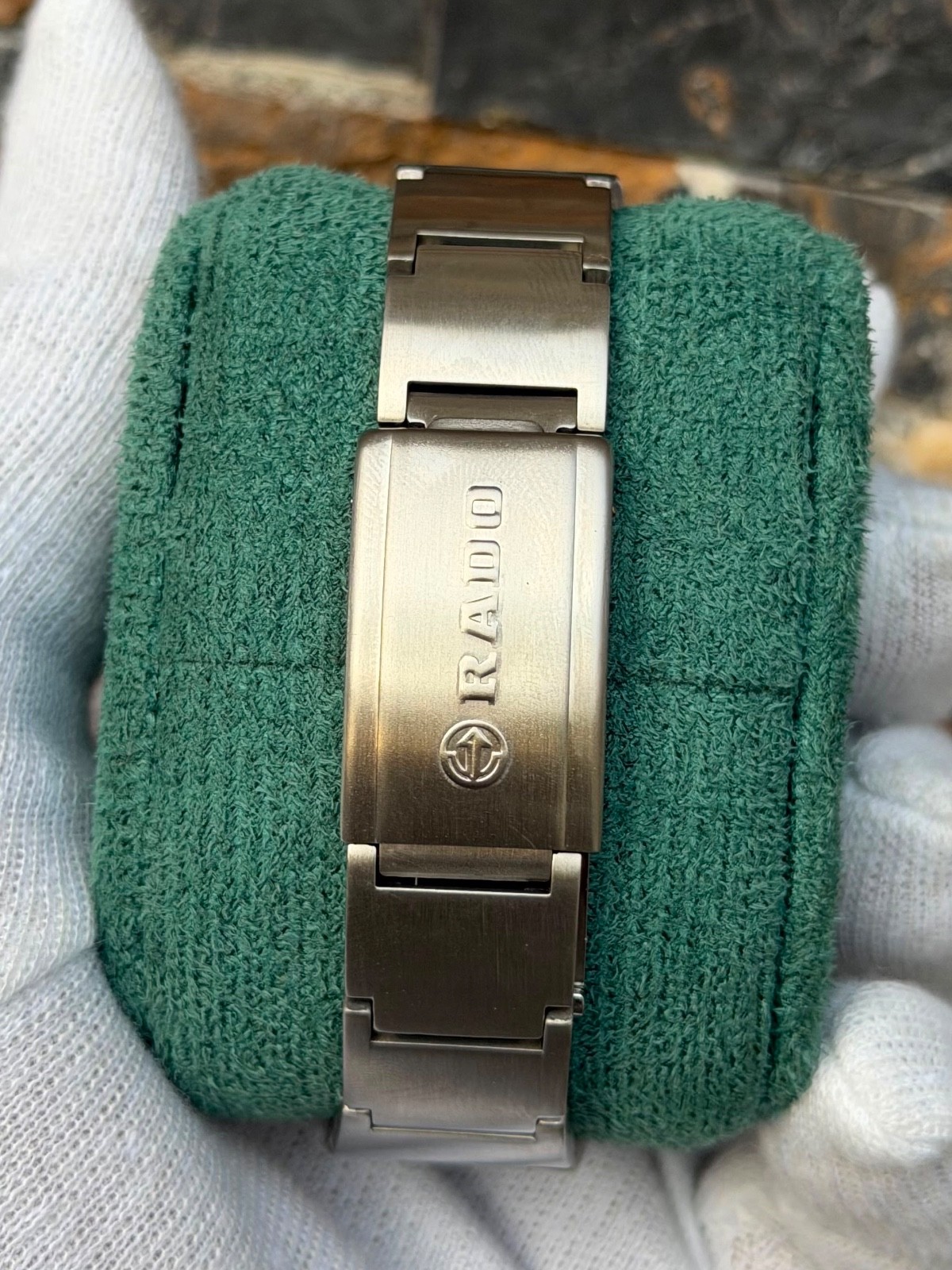vintage Rado NCC 101 automatic watch featuring a silver TV-shaped case