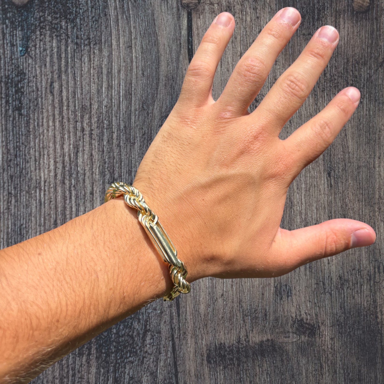 10mm Figarope Milano Bracelet – Solid 925 Sterling Silver Or 14k Gold Vermeil