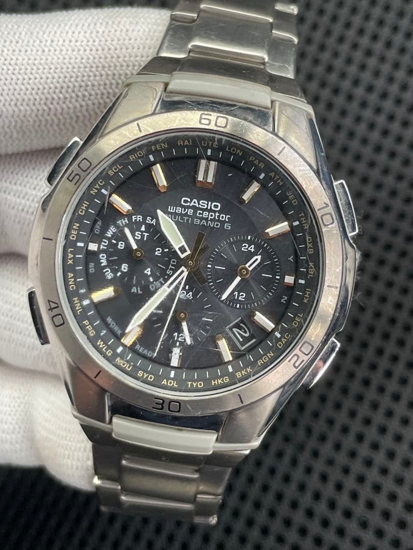 CASIO WVQ-M410 WAVE CEPTOR Radio-Controlled Solar Watch 【USED】