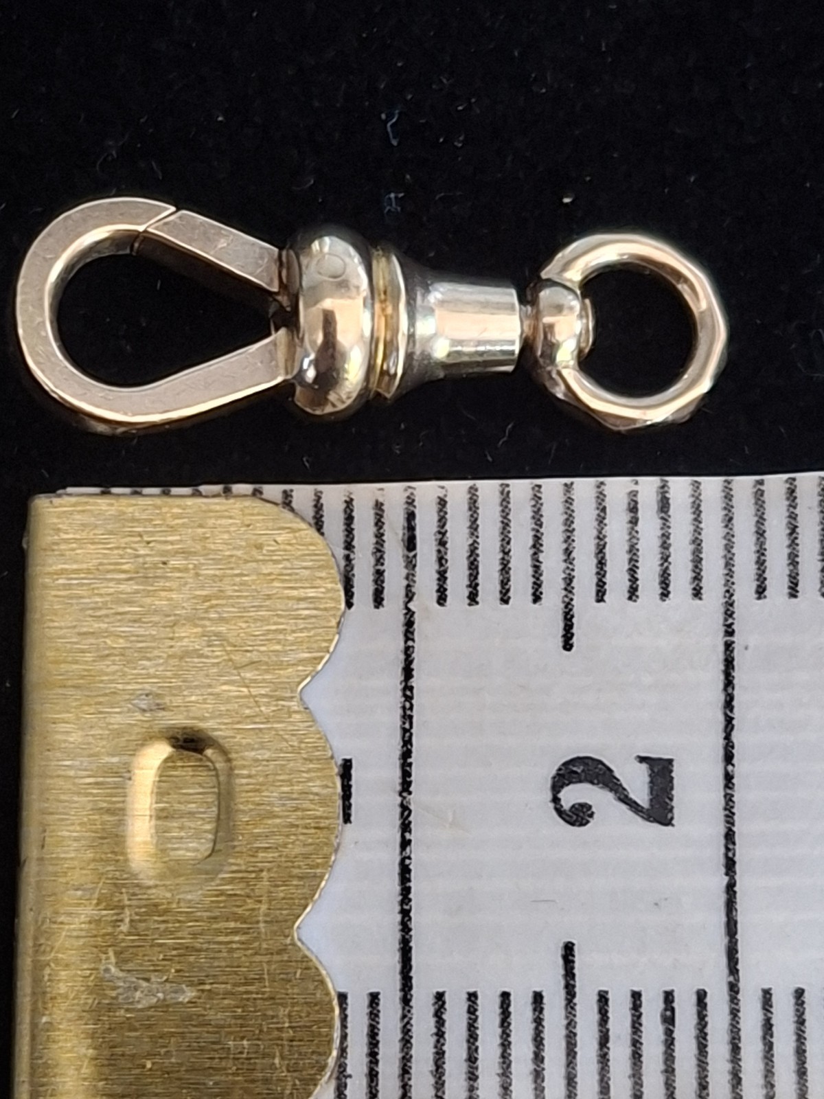 Hallmarked 9ct Yellow Gold Dog Clip In Working Order 2.10g #No.22