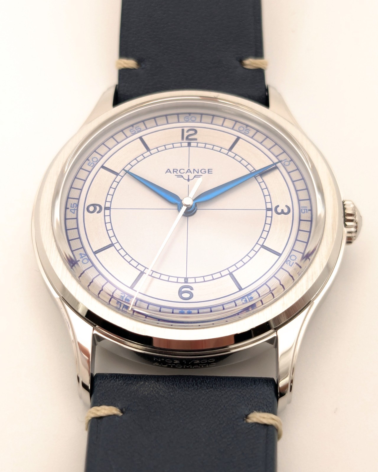 Arcange AS01 Polar Grey Sector Dial with Leather Strap – US Stock