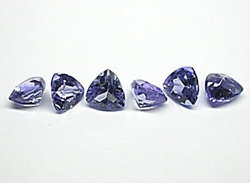 3.7 mm Trillion Tanzanite Gemstone