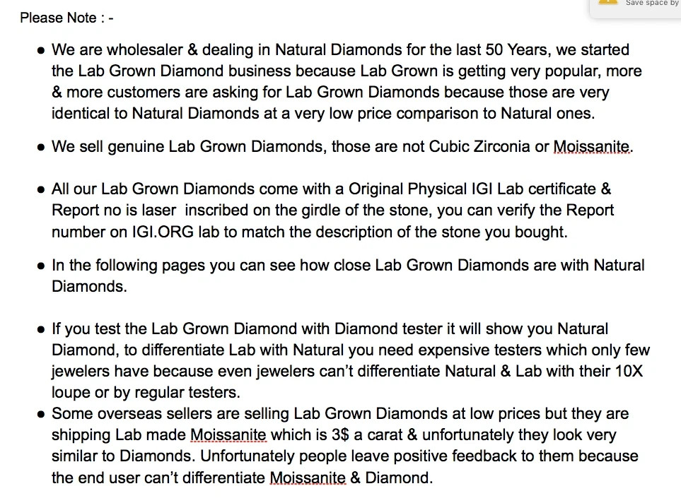 5.00 Ct Heart E Color VS1 Clarity STONE IGI Certified Lab Grown CVD Diamond