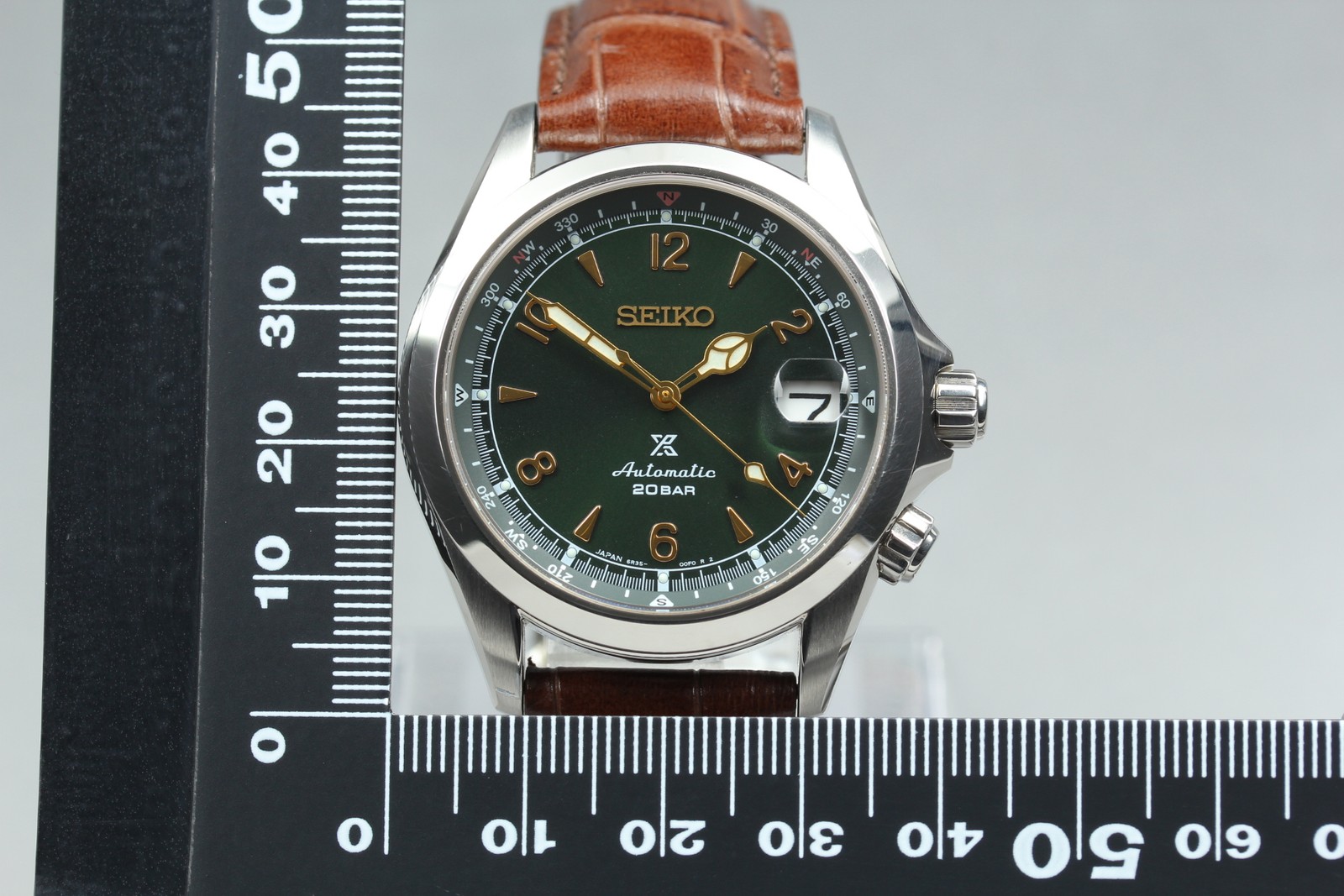 SEIKO Prospex Alpinist SBDC091 Moss Green AT Date Men’s Watch [Band Little Wear]