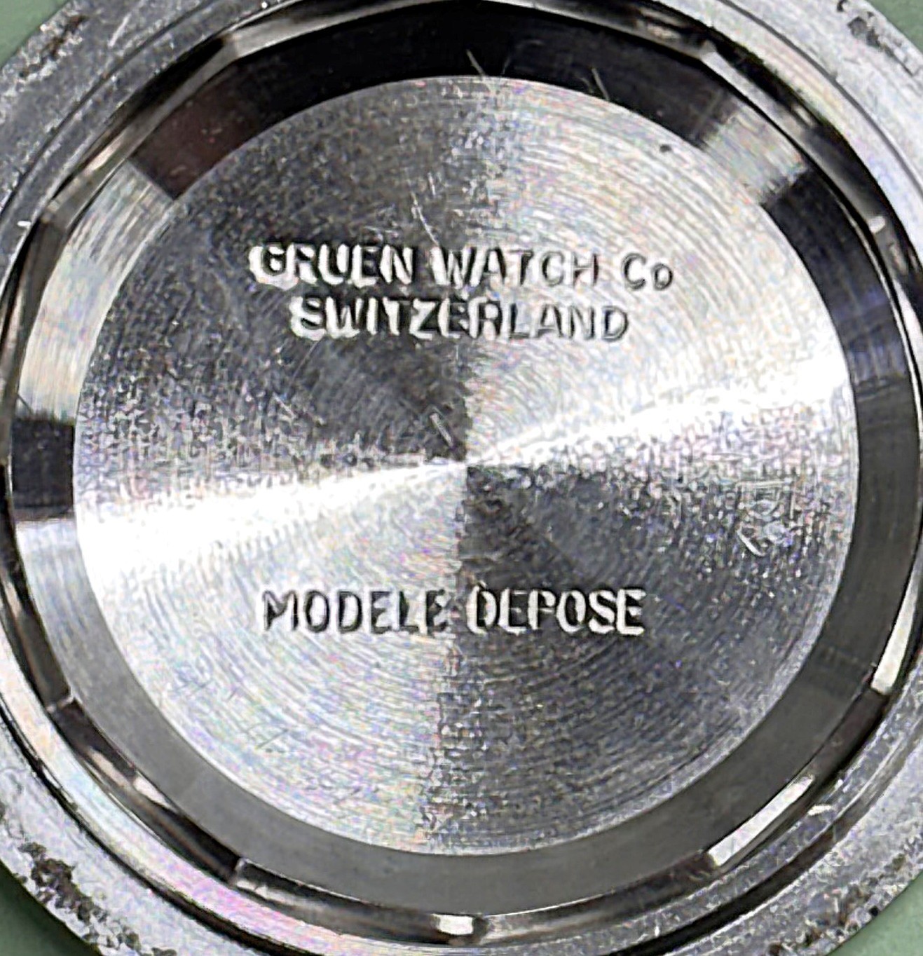 Vintage Gruen Autowind Stainless Steel 1500 Feet True Diver Mens Watch 17J 1970