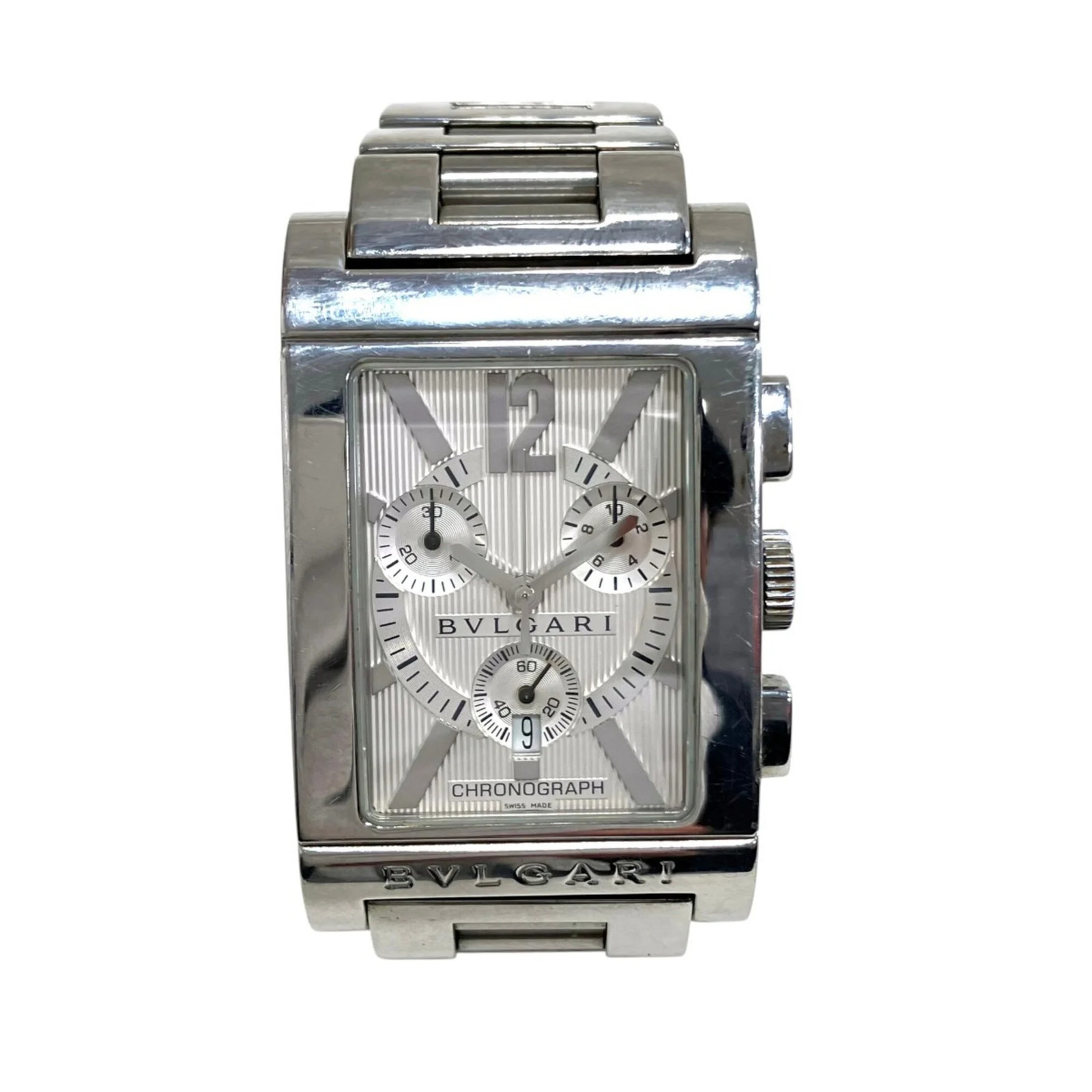Bulgari BVLGARI Rettangolo watch, total weight 121g, stainless ste… GZl1hmzc