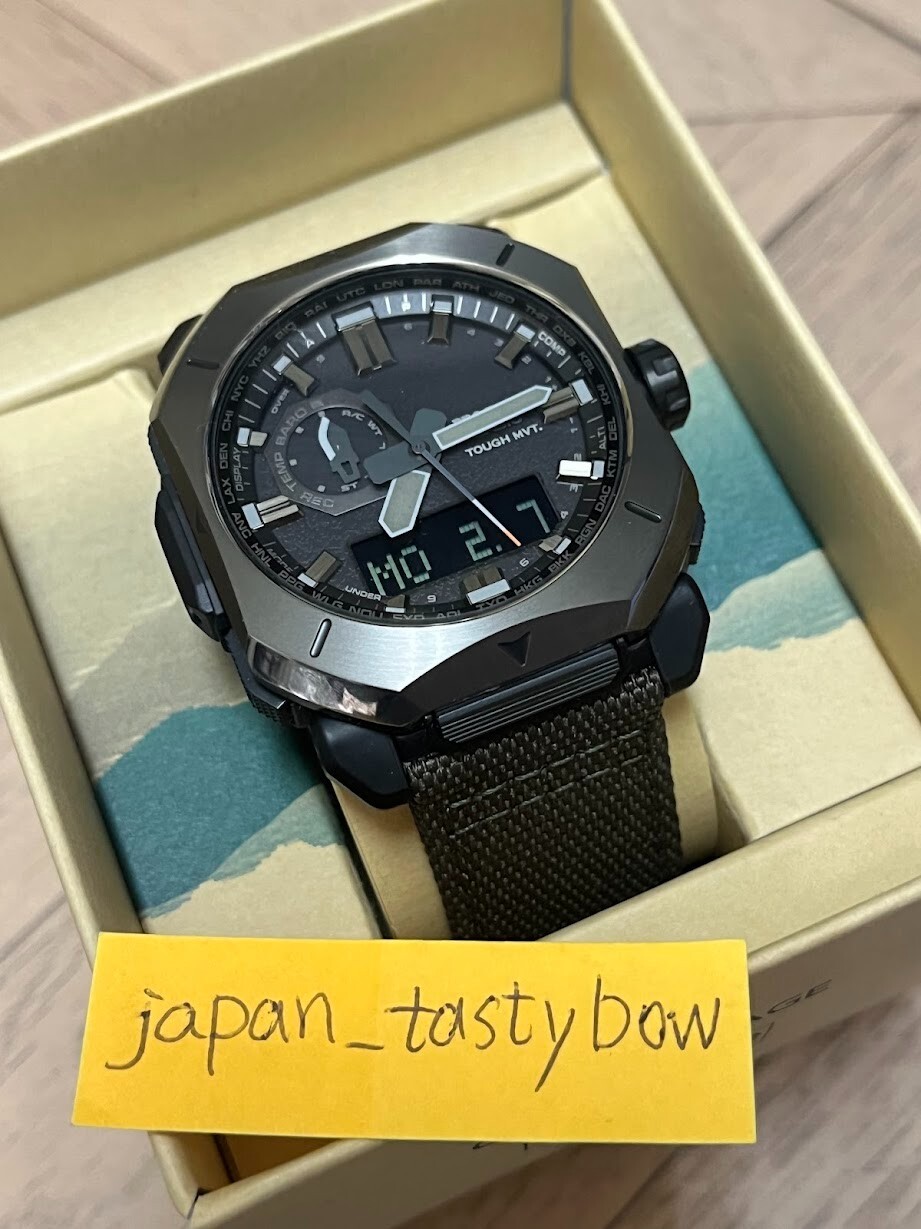 CASIO PRO TREK PRW-6900YB-3JF Men Watch CORDURA Band Radio Solar Analog Digital