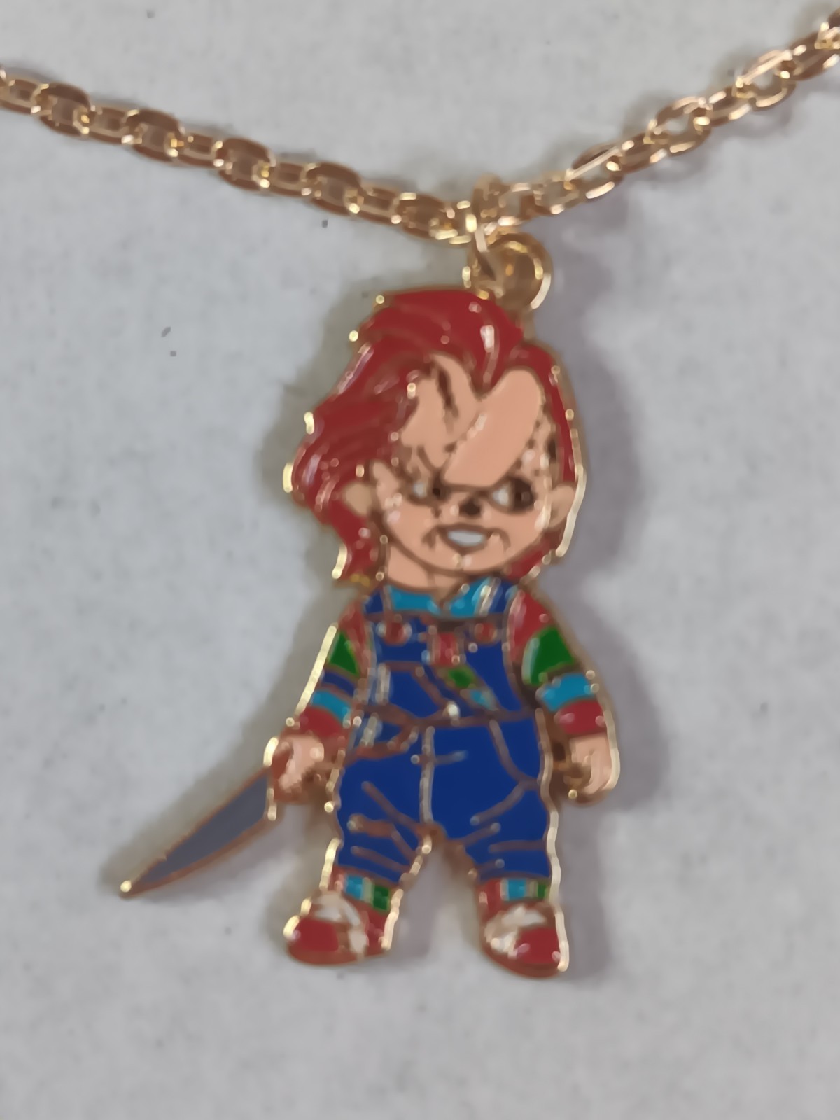 CHILDS PLAY CHUCKY NECKLACE 18″ TO 20″ CHAIN