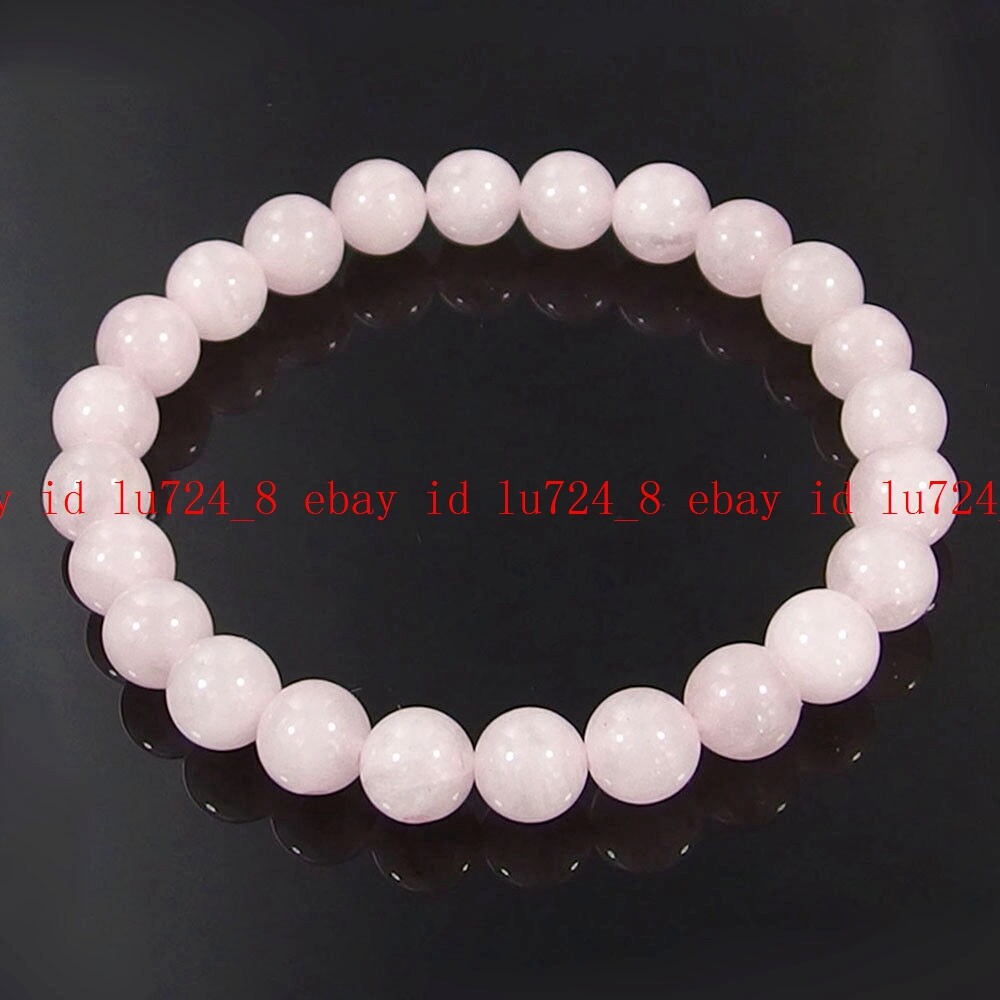 8mm Natural Agate Jade Jasper Gems Beads Stretchy Bracelet Crystal Healing 7.5″