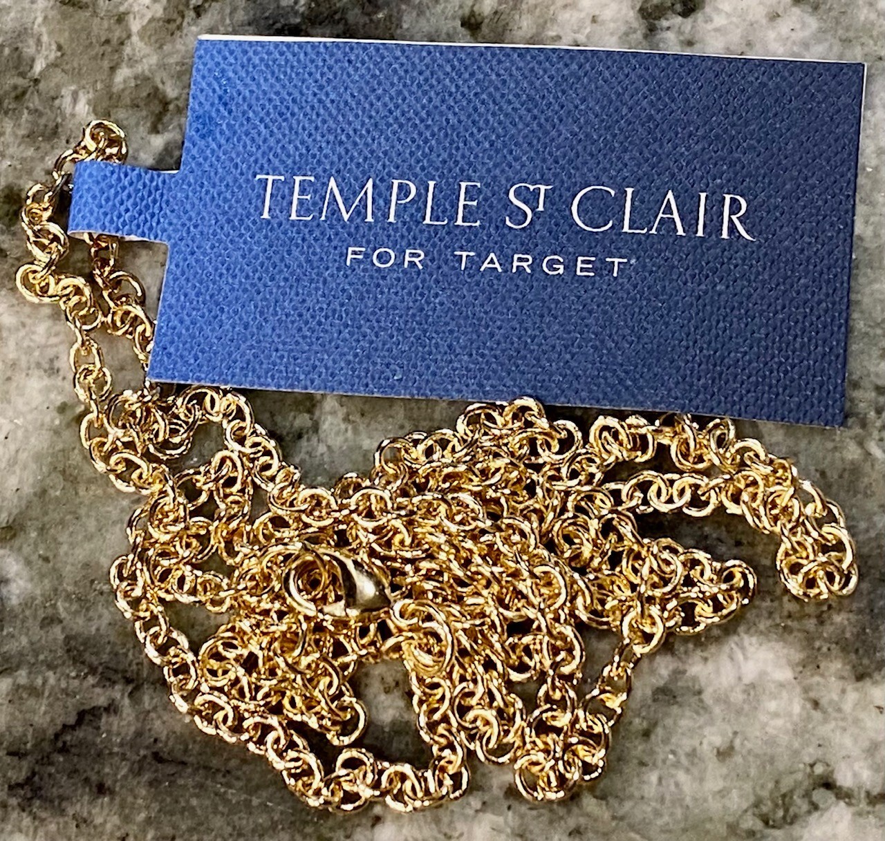 NEW Never Worn Temple St. Clair for Target 14k Gold Plated 30″ Necklace Chain
