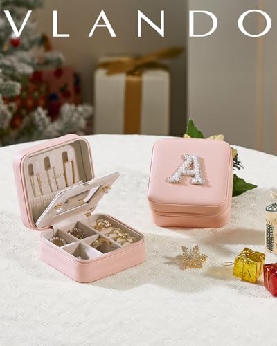 Mothers Day Gifts, Travel Jewelry Case for Women, Travel Gifts, Travel A Pink