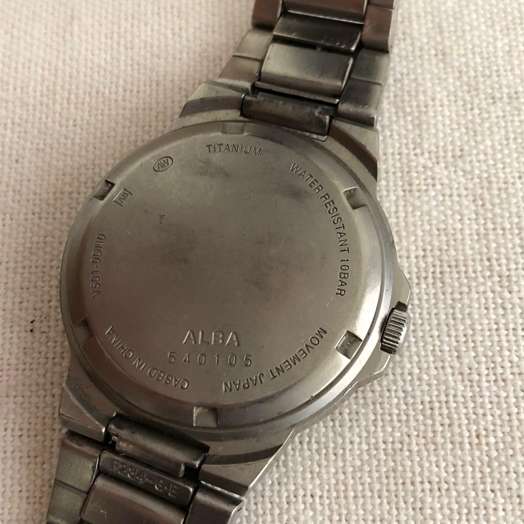 [Used] SEIKO ALBA TITANIUM Quartz V501-0DN0