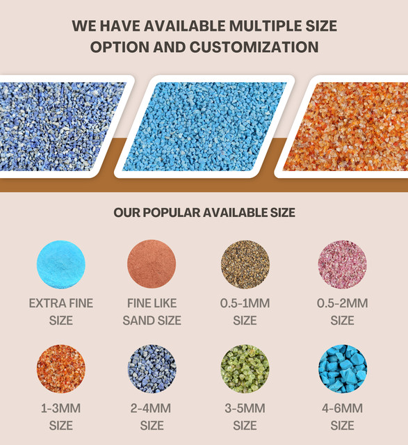 Fossil Shell 0.5-1mm Crushed Gemstone for Resin Inlay Jewelry